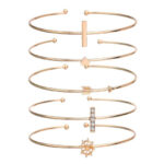 Womens Stackable Rose Gold Bracelets