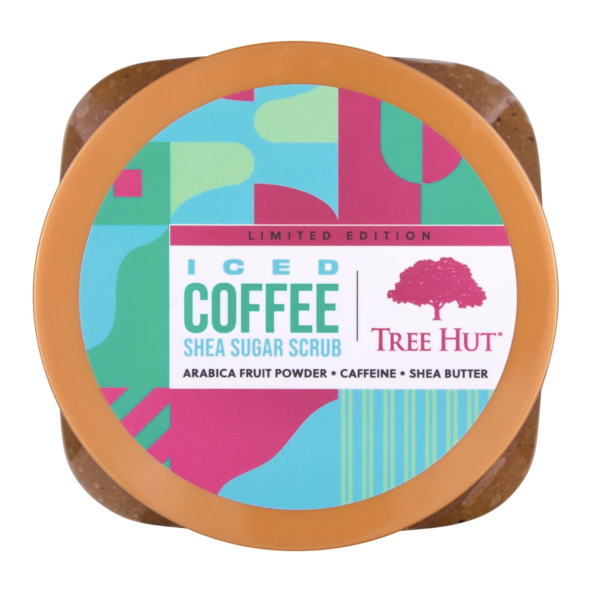 Tree Hut Shea Sugar Exfoliating Hydrating Body Scrub 18 oz Iced Coffee