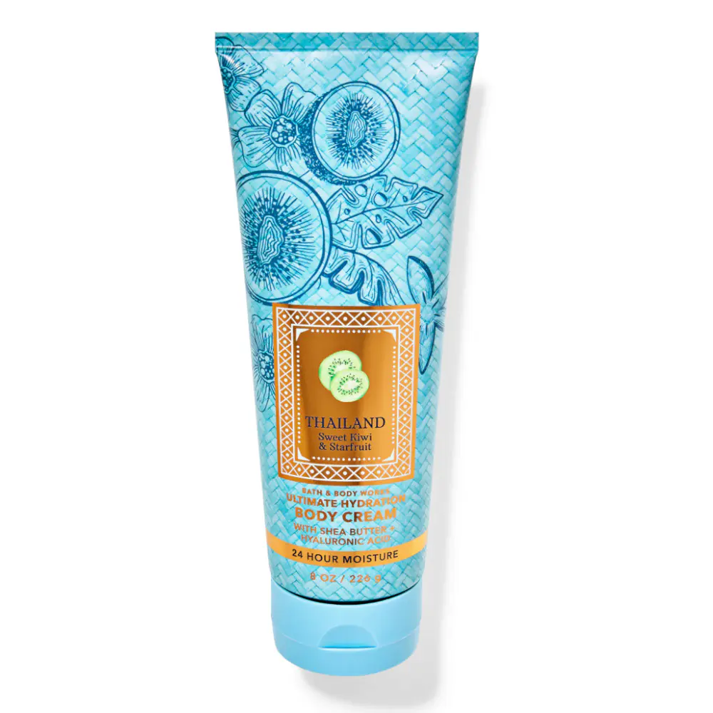 Bath and Body Works Country Inspo Ultimate Hydration Body Cream 8 oz 226 g Thailand Sweet Kiwi & Starfruit